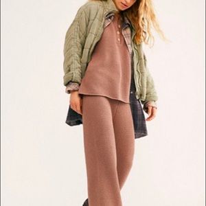 Hailee sweater set, cocoa dust